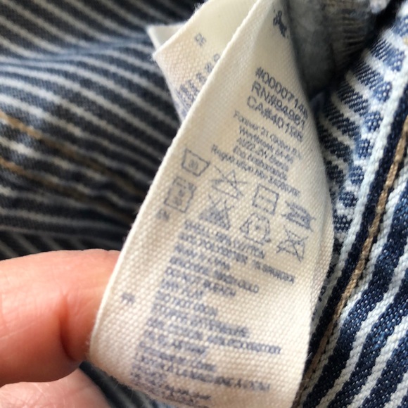 NWOT I Love H81 Striped Crop denim jacket - Picture 6 of 6